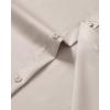 imageJVER Mens Dress Shirts Stretch Stain Shield Button Down Shirt Solid Formal Business Casual Long Sleeve Shirt with PocketTan