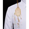 imageJVER Mens Dress Shirts Stretch Stain Shield Button Down Shirt Solid Formal Business Casual Long Sleeve Shirt with PocketWhite