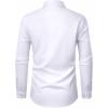 imageJVER Mens Dress Shirts Stretch Stain Shield Button Down Shirt Solid Formal Business Casual Long Sleeve Shirt with PocketWhite