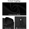 imageJVER Mens Linen Shirts Casual Short Sleeve Button Down Shirt Beach Vacation Cruise Summer Wedding Cotton TopsBlack