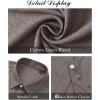 imageJVER Mens Linen Shirts Casual Short Sleeve Button Down Shirt Beach Vacation Cruise Summer Wedding Cotton TopsBrown