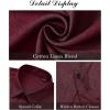 imageJVER Mens Linen Shirts Casual Short Sleeve Button Down Shirt Beach Vacation Cruise Summer Wedding Cotton TopsBurgundy