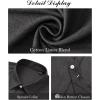 imageJVER Mens Linen Shirts Casual Short Sleeve Button Down Shirt Beach Vacation Cruise Summer Wedding Cotton TopsDark Grey