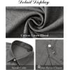 imageJVER Mens Linen Shirts Casual Short Sleeve Button Down Shirt Beach Vacation Cruise Summer Wedding Cotton TopsGrey