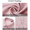 imageJVER Mens Linen Shirts Casual Short Sleeve Button Down Shirt Beach Vacation Cruise Summer Wedding Cotton TopsPink