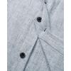 imageJVER Mens Linen Shirts Casual Short Sleeve Button Down Shirt Beach Vacation Cruise Summer Wedding Cotton TopsZ Light Blue