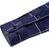 imageJVER Mens Plaid Printed Casual Button Down Shirts WrinkleFree Long Sleeve Dress Shirt Blue Large
